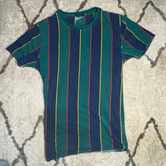 Vintage Brooklyn Clothing Striped Tee Size Medium Unisex - Picture 4 of 6